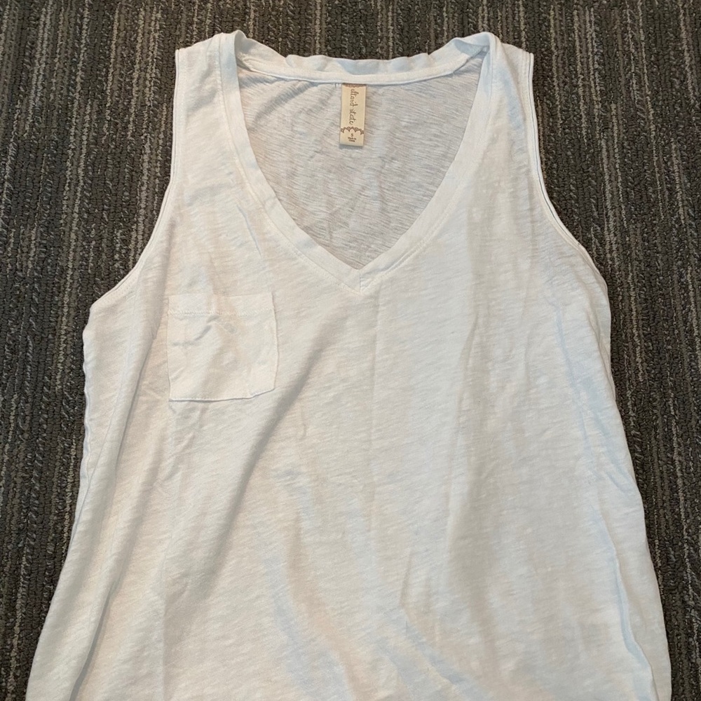 white muscle tank